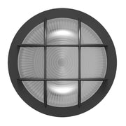 8" Round Bulkhead Wall Sconce, 1600 Lm, 30K/40K/50K, Bronze, 120-277V - Bees Lighting