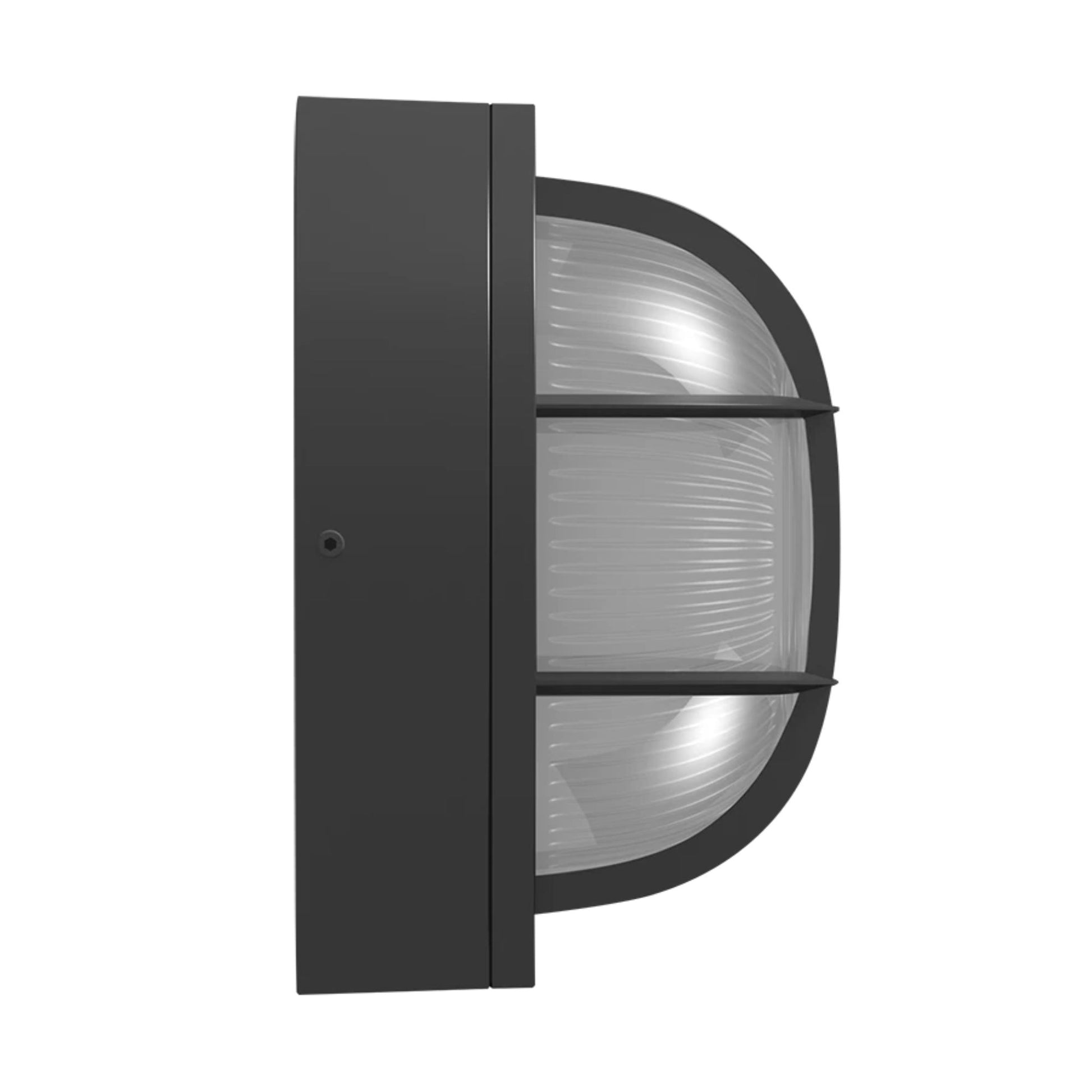 8" Round Bulkhead Wall Sconce, 1600 Lm, 30K/40K/50K, Bronze, 120-277V - Bees Lighting