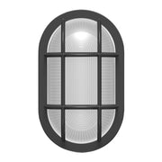 10" Oval Bulkhead Wall Sconce, 2000 Lm, 30K/40K/50K, Bronze, 120-277V - Bees Lighting