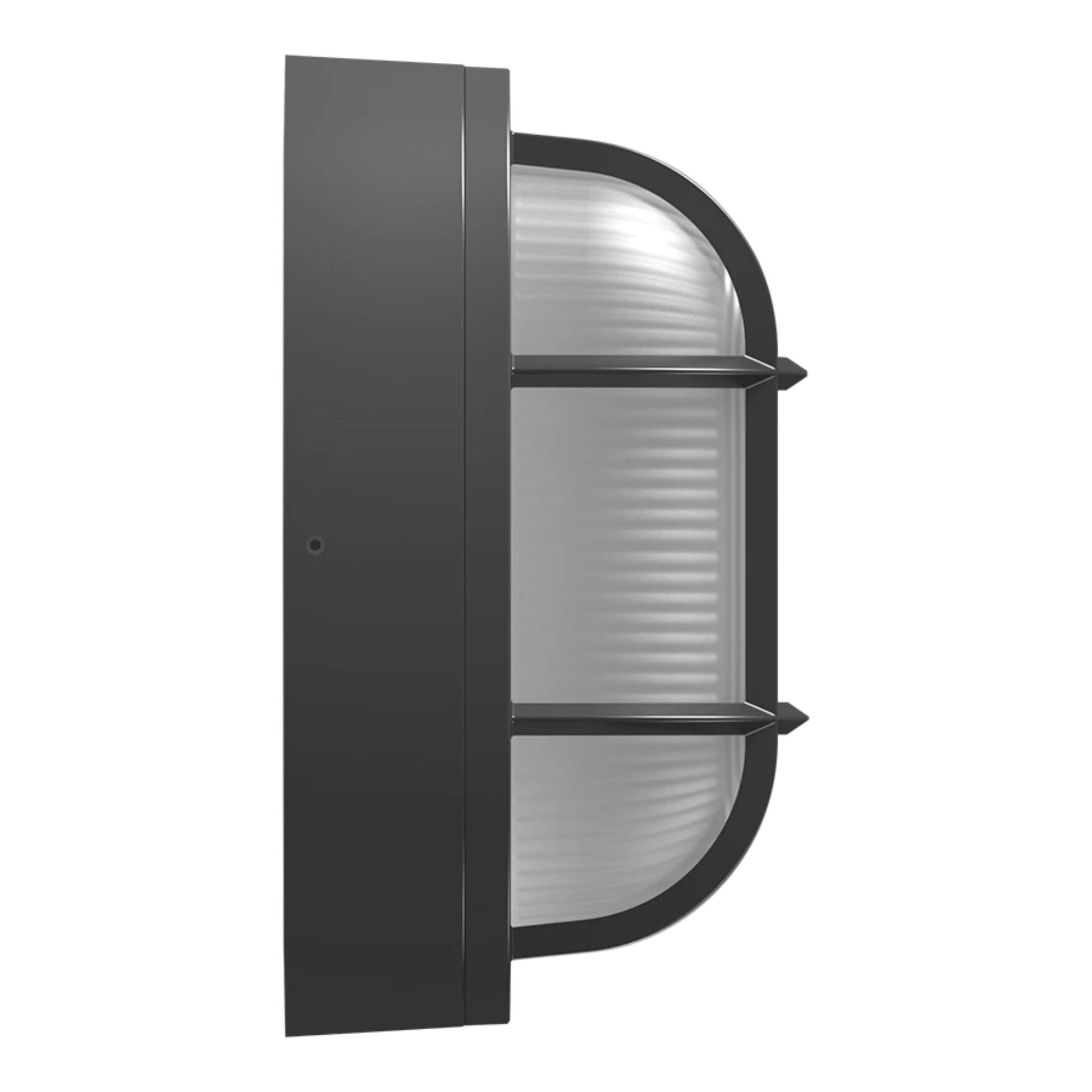 10" Oval Bulkhead Wall Sconce, 2000 Lm, 30K/40K/50K, Bronze, 120-277V - Bees Lighting