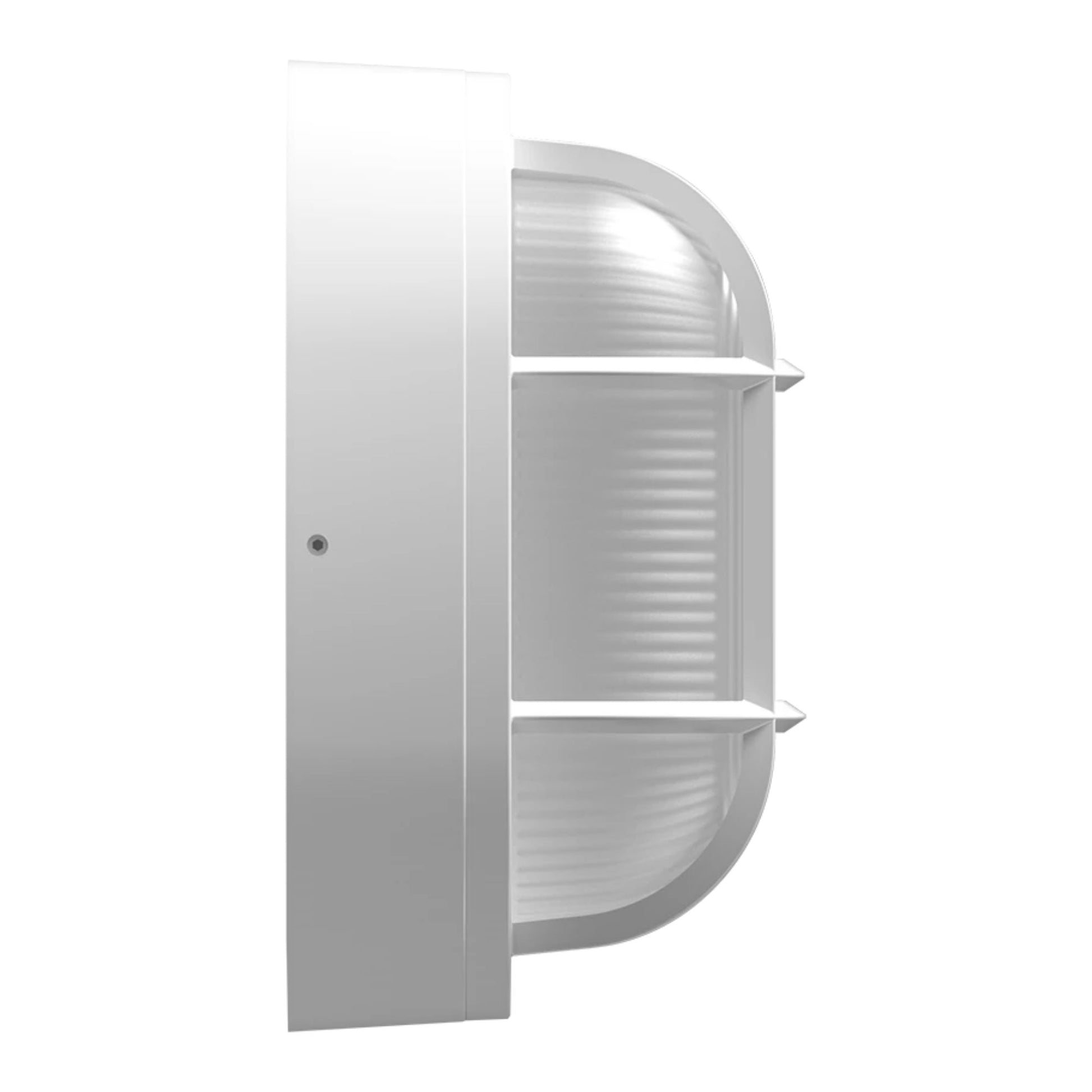 10" Oval Bulkhead Wall Sconce, 2000 Lm, 30K/40K/50K, White, 120-277V - Bees Lighting