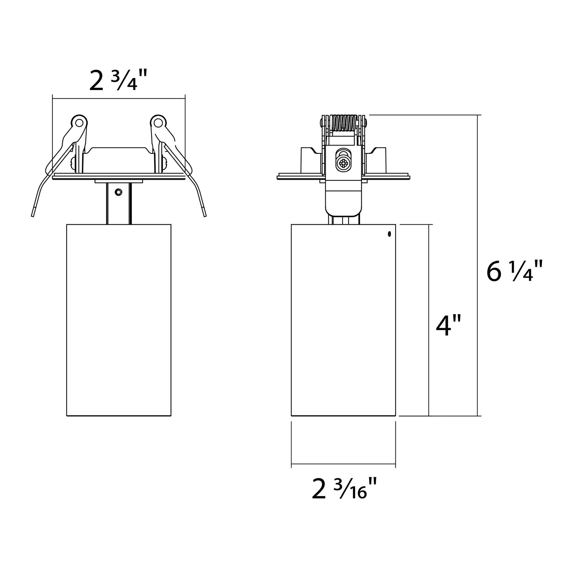 RAB COLUMN Recessed Downlight Track Head 6W Selectable CCT