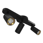 RAB 3-Head Track Fixture, Black, Selectable CCT, 1698 Lumens, 36° Optics