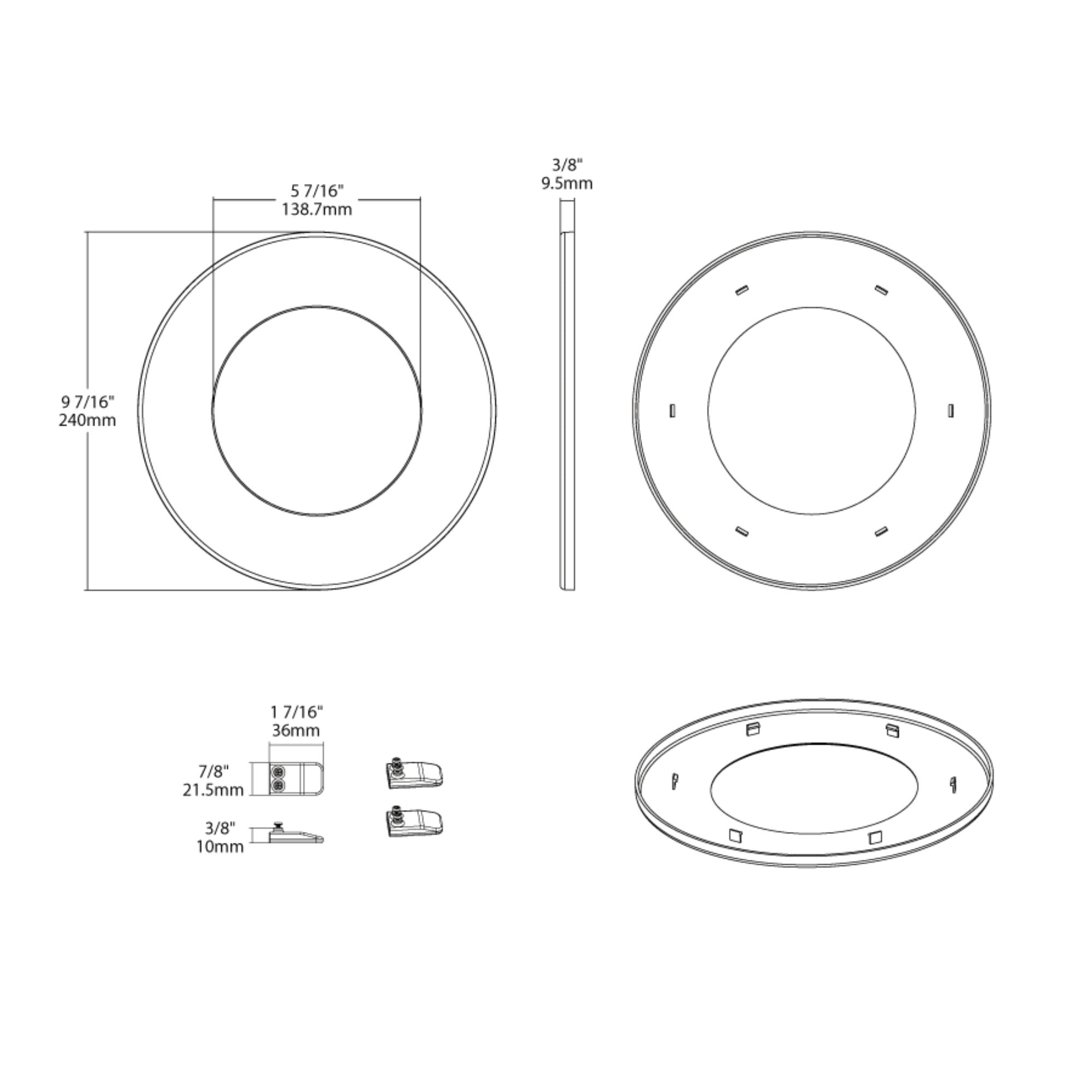 RAB CRLEDFA 6"- 8" Goof Ring