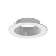 RAB CRLEDFA 4" Round Trim, Smooth Haze Cone with White Flange