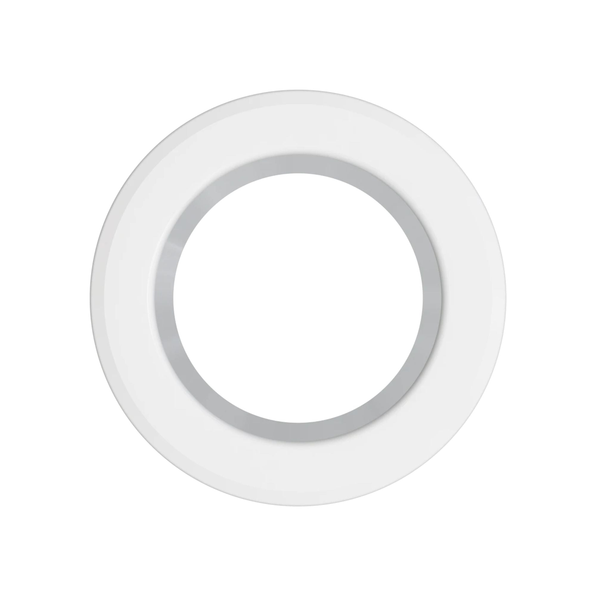 RAB CRLEDFA 4" Round Trim, Smooth Haze Cone with White Flange