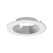 RAB CRLEDFA 6" Round Trim, Smooth Haze Cone with White Flange