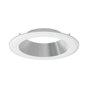 RAB CRLEDFA 8" Round Trim, Smooth Haze Cone with White Flange