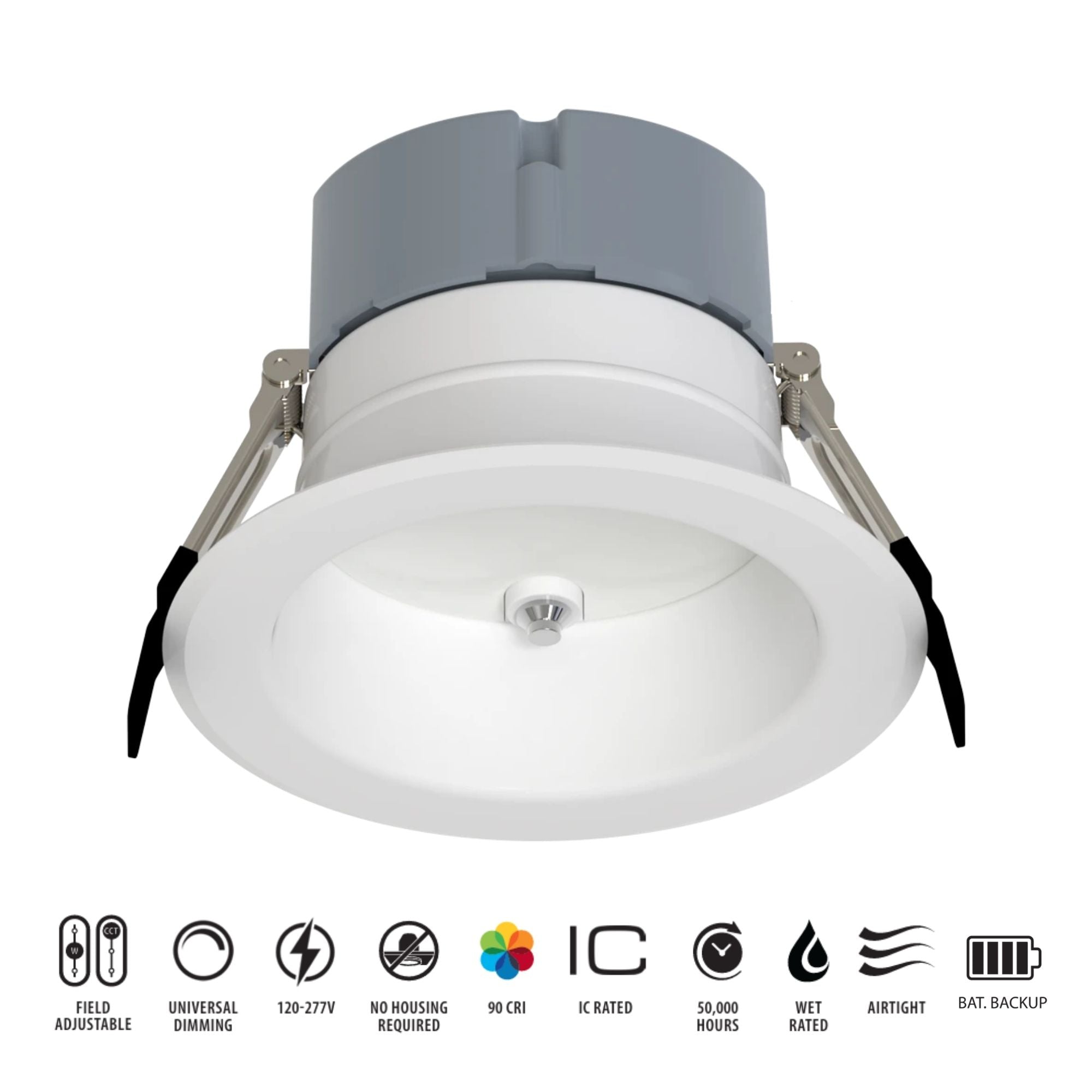 RAB CR/E Open Deep Regressed Downlight with Emergency Battery