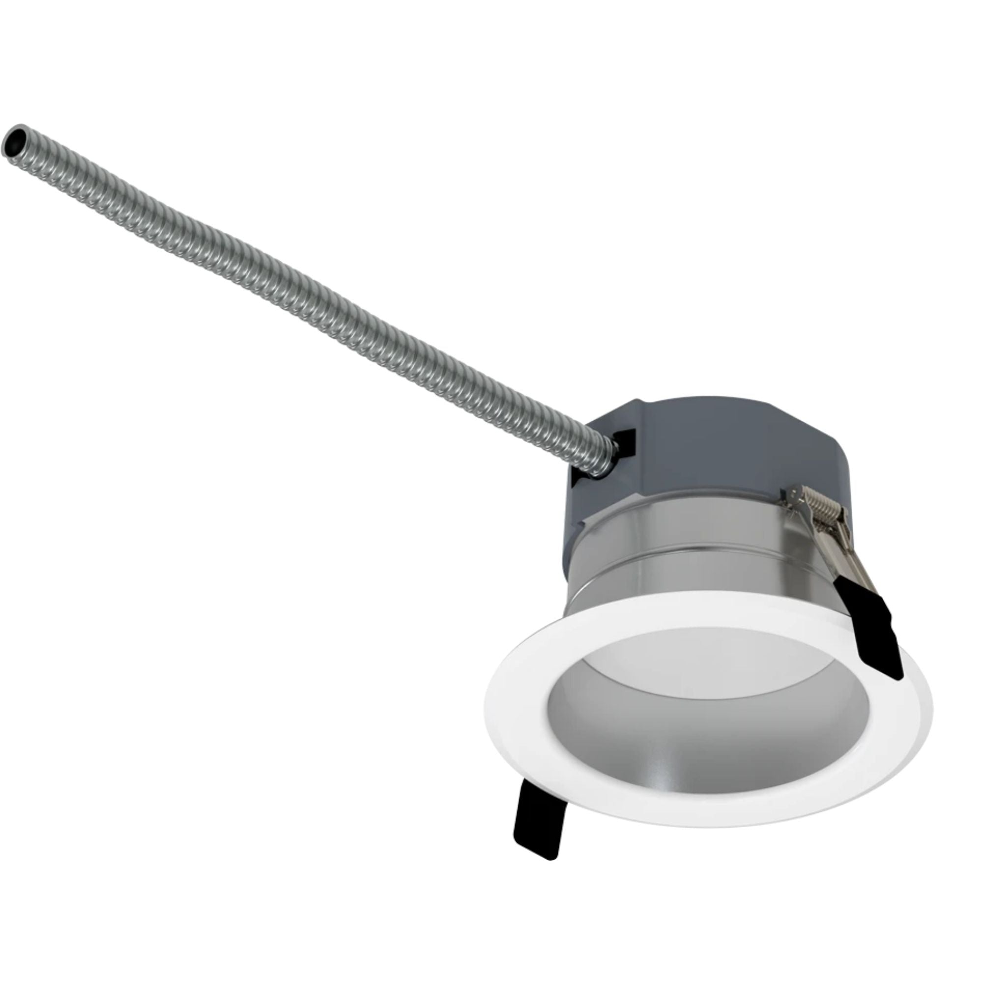 RAB CR4-HW 4 in. Open Deep Regressed Downlight 10W 1000 Lumens Selectable CCT, Haze White