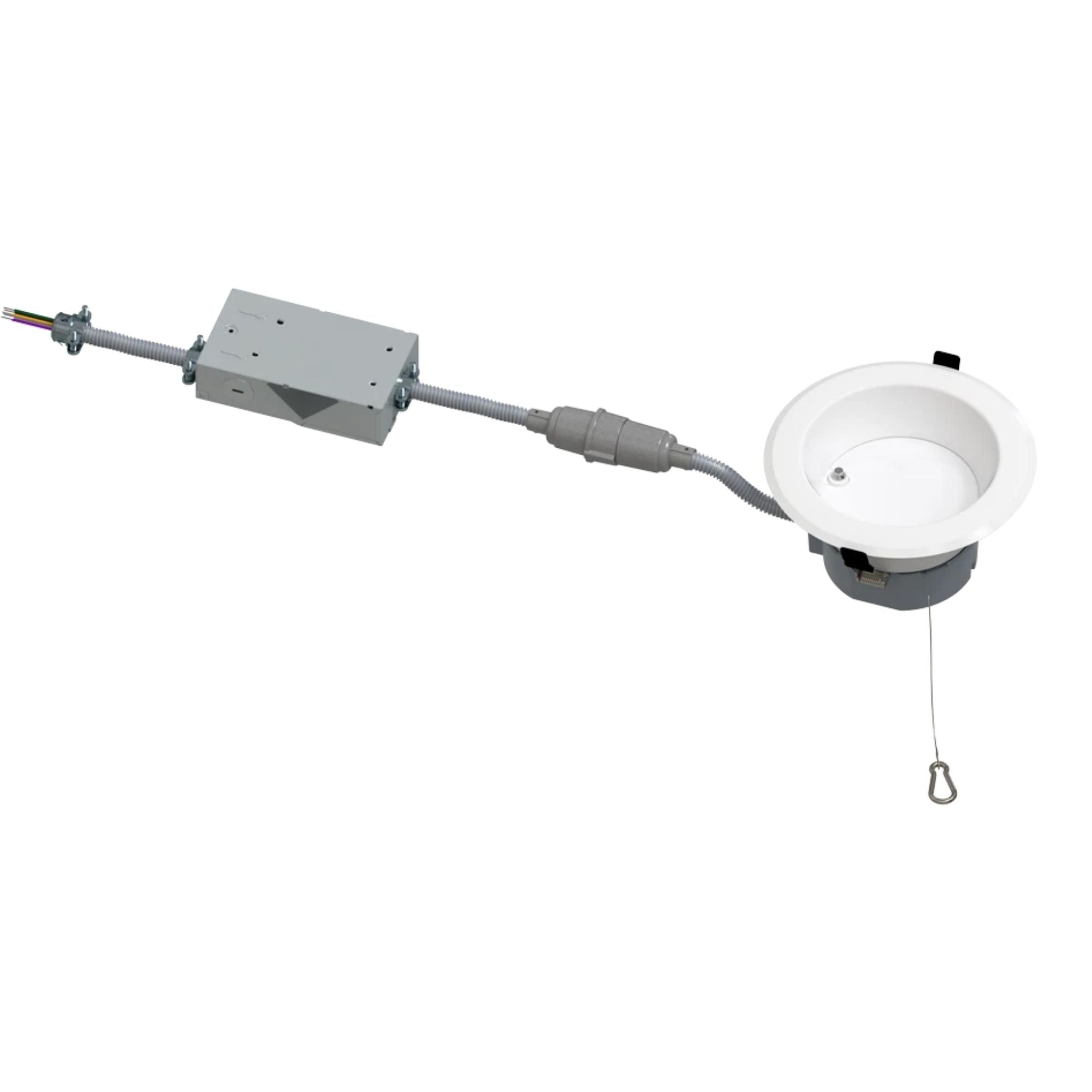RAB CR6/E 6 in. Open Deep Regressed Downlight 22W 2500 Lumens Selectable CCT, Emergency Battery Included
