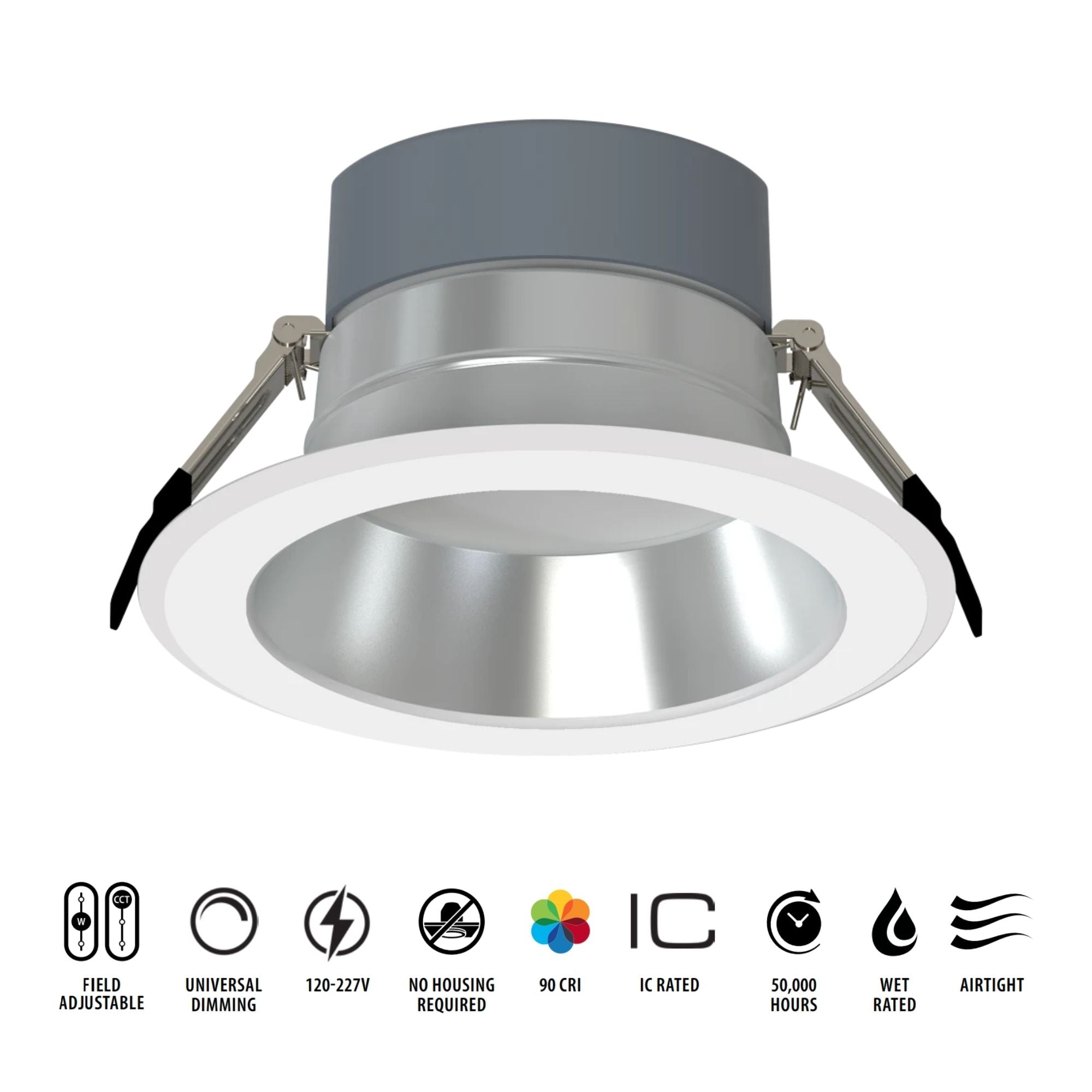 RAB CR-HW Open Deep Regressed Downlight, Haze White