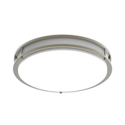 CRVFA 18" LED Flush Mount, 5CCT, Brushed Nickel, 120-277V