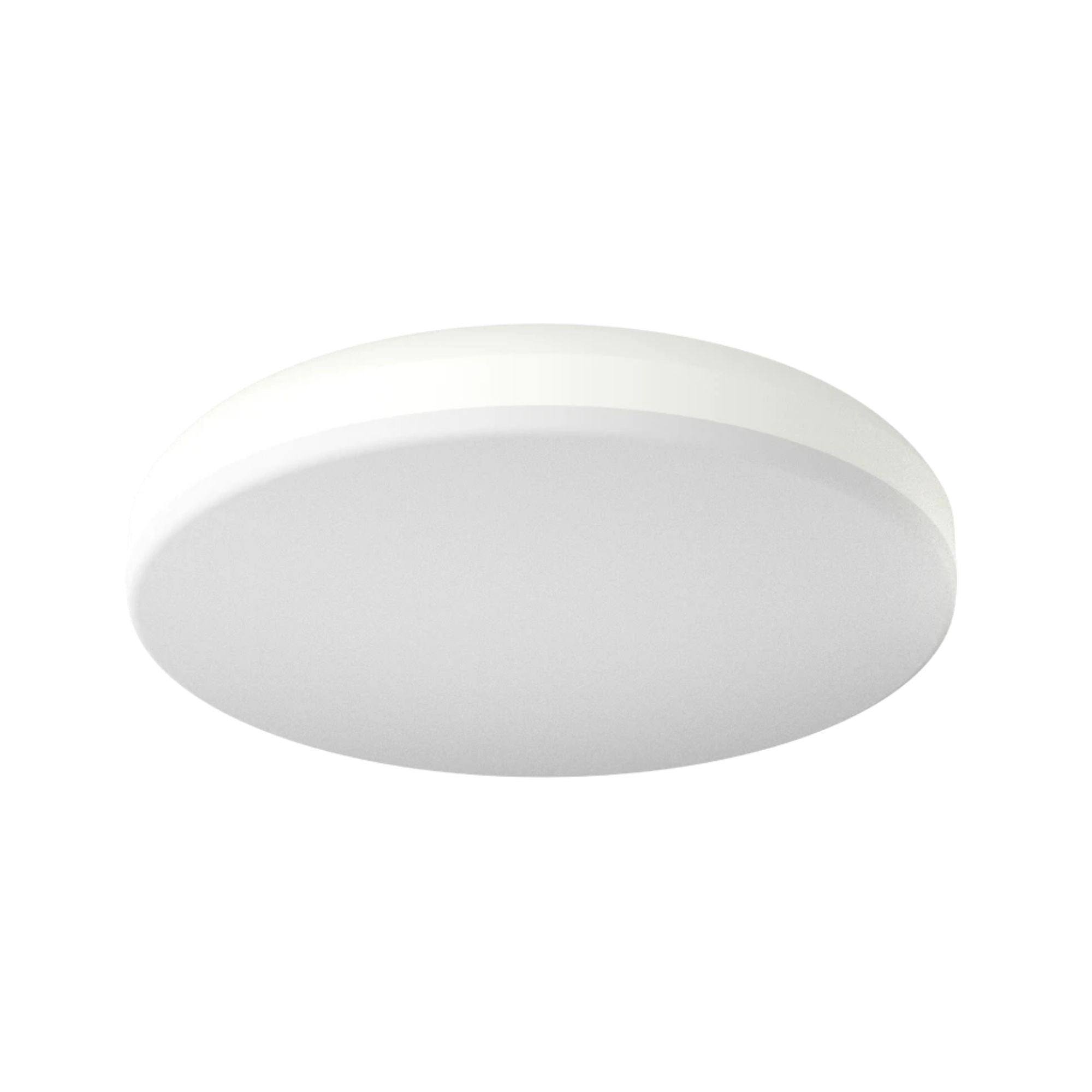 CRVFA 14" LED Surface Mount, 5CCT, White Finish, 120-277V, Triac Dim, Battery Backup