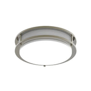 CURV 12" LED Flush Mount, 5CCT Brushed Nickel Finish