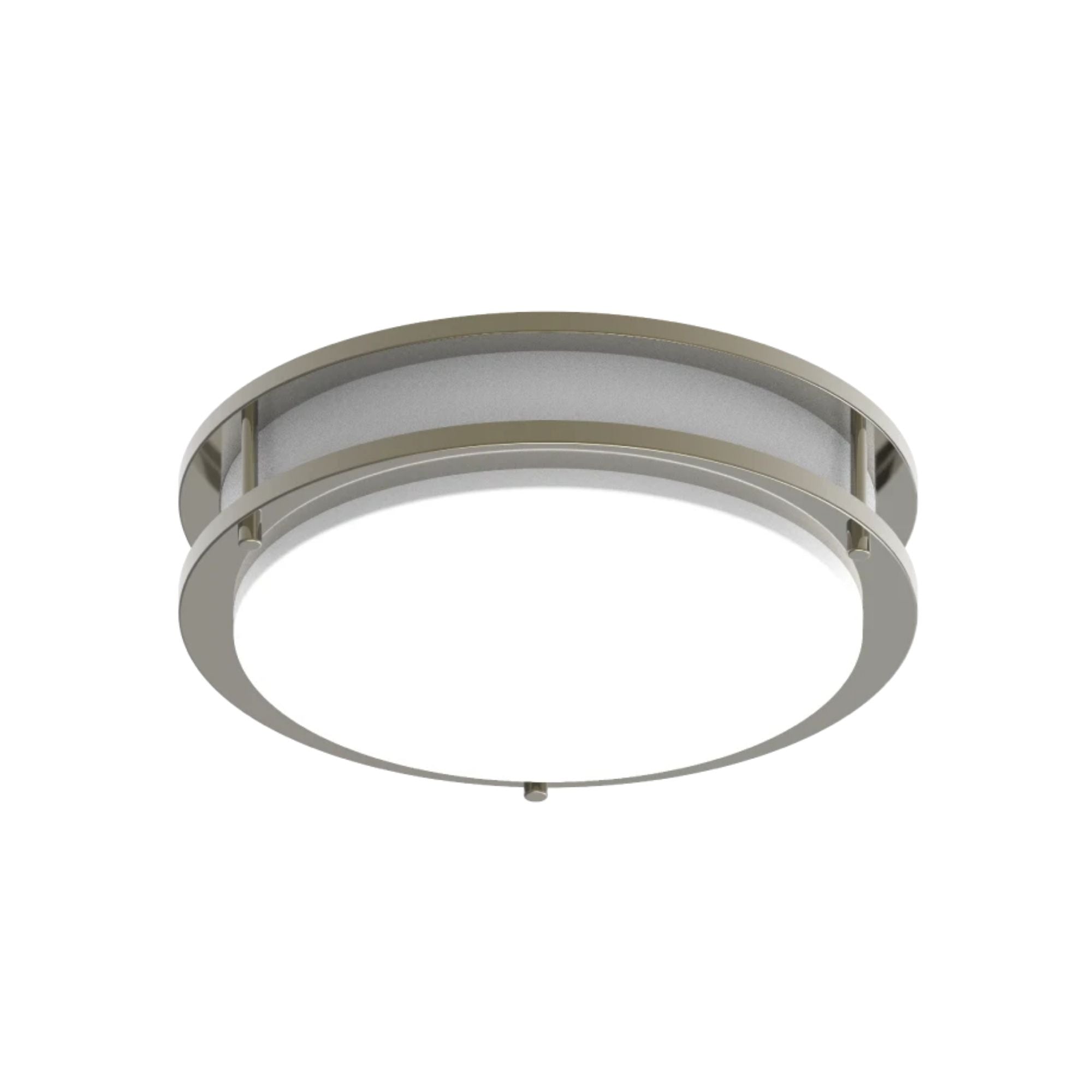 CURV 12" LED Flush Mount, 5CCT Brushed Nickel Finish, Occupancy Sensor