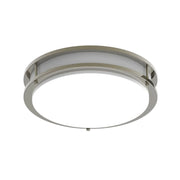 CURV 14" LED Flush Mount, 5CCT Brushed Nickel Finish