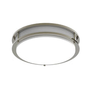 CURV 14" LED Flush Mount, 5CCT Brushed Nickel Finish, Occupancy Sensor