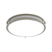CURV 18" LED Flush Mount, 5CCT Brushed Nickel Finish, Occupancy Sensor