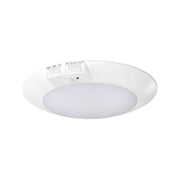 RAB DISK-6/PIR 6" LED Surface Mount, 12W, 1050lm, Selectable CCT, 120V, White, Motion Sensor
