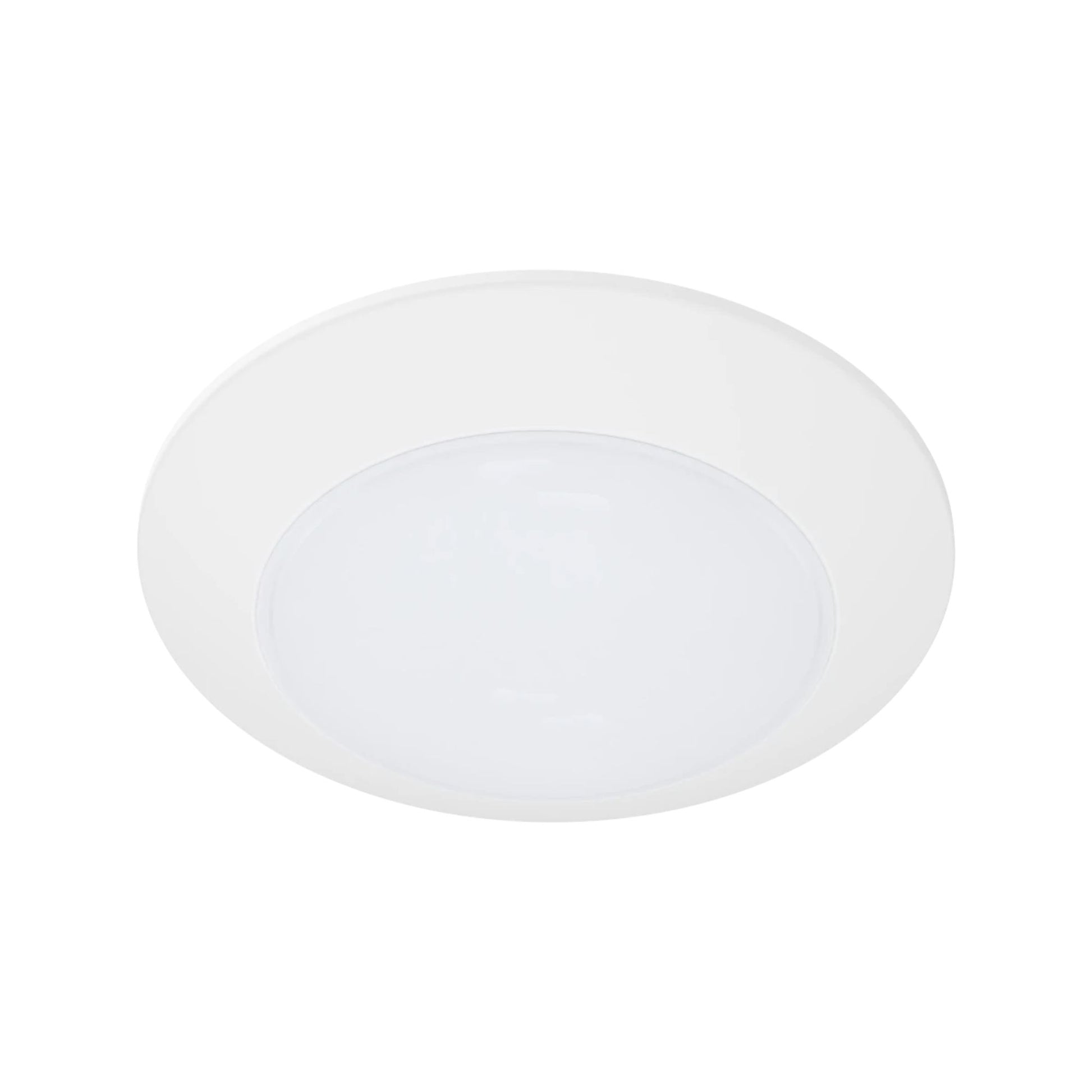 DISK17 6" CCT-Adjustable LED Surface Mount, 10W, 900 Lm, White, Pack of 12 - Bees Lighting