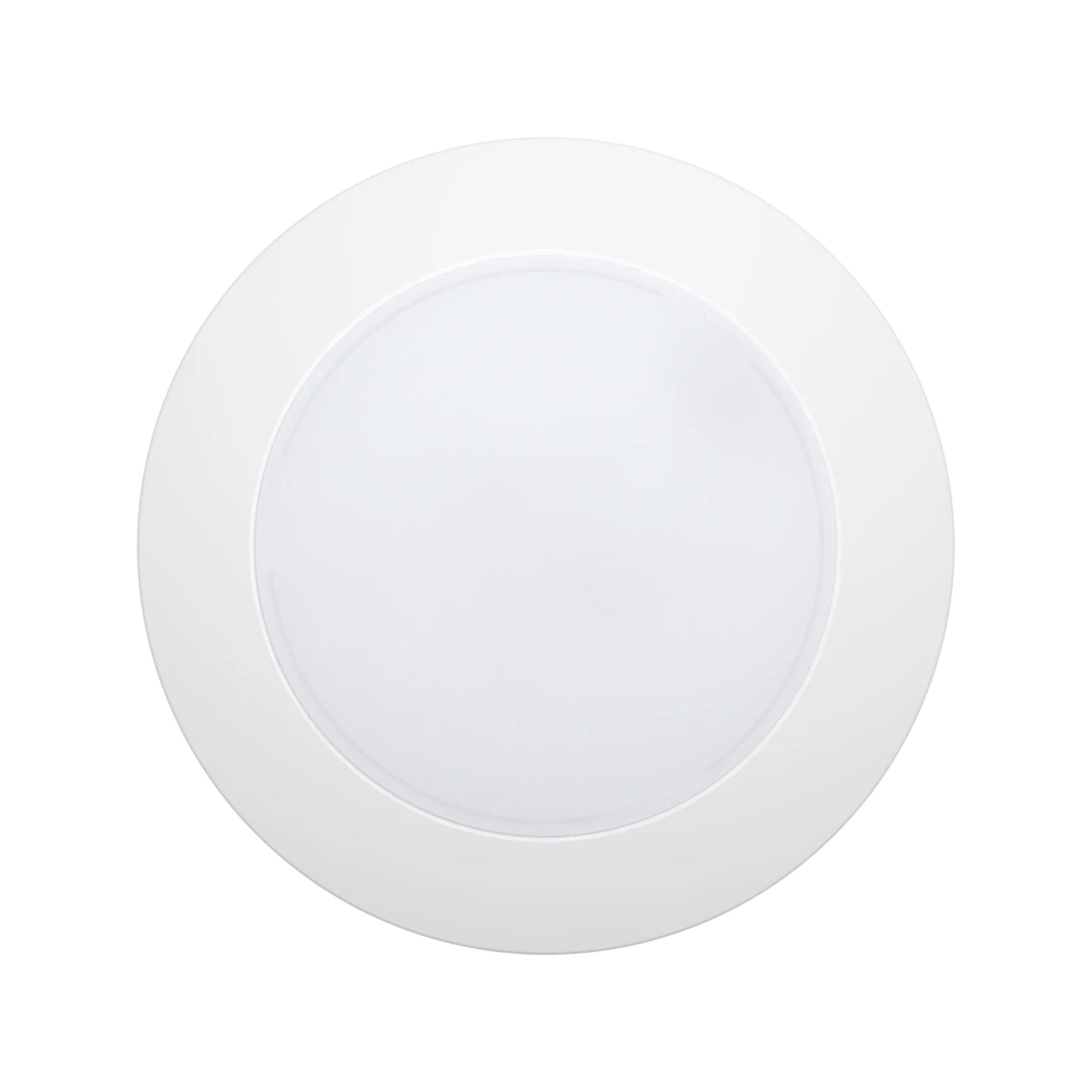 DISK17 6" CCT-Adjustable LED Surface Mount, 10W, 900 Lm, White, Pack of 12 - Bees Lighting