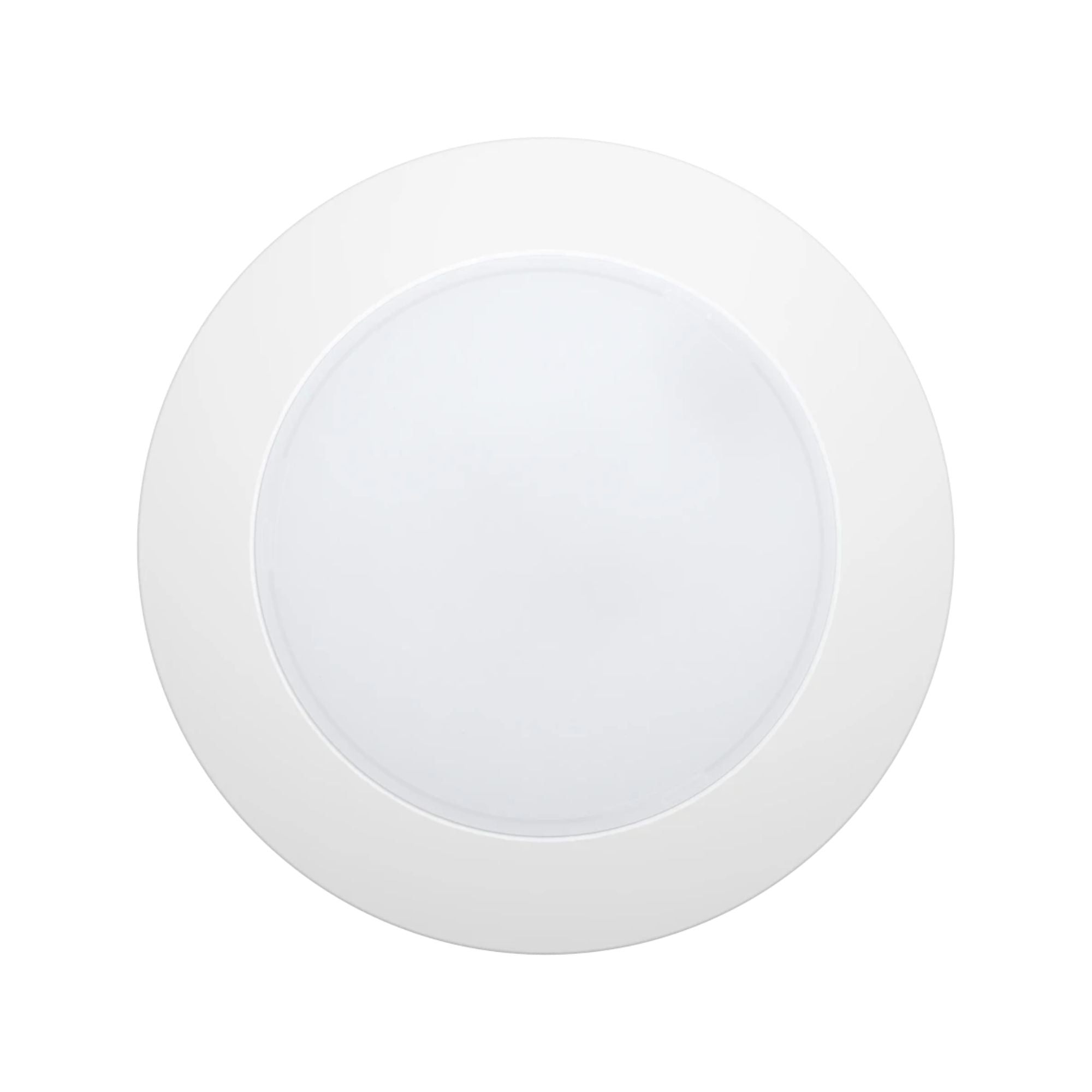 DISK17 6" CCT-Adjustable LED Surface Mount, 10W, 900 Lm, White, Pack of 12 - Bees Lighting