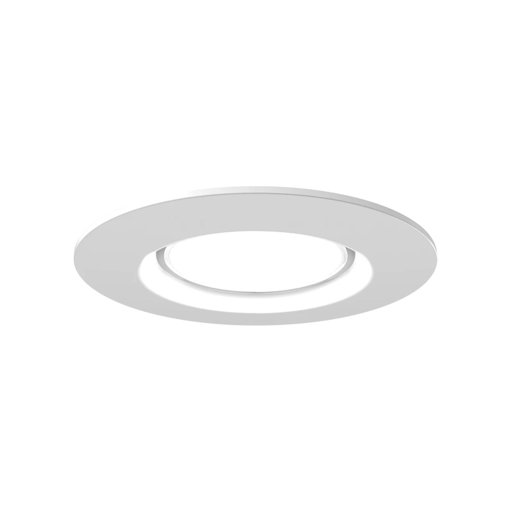 4" Retrofit Downlight with Nightlight, 700 Lm, 5-CCT, White Smooth Trim - Bees Lighting