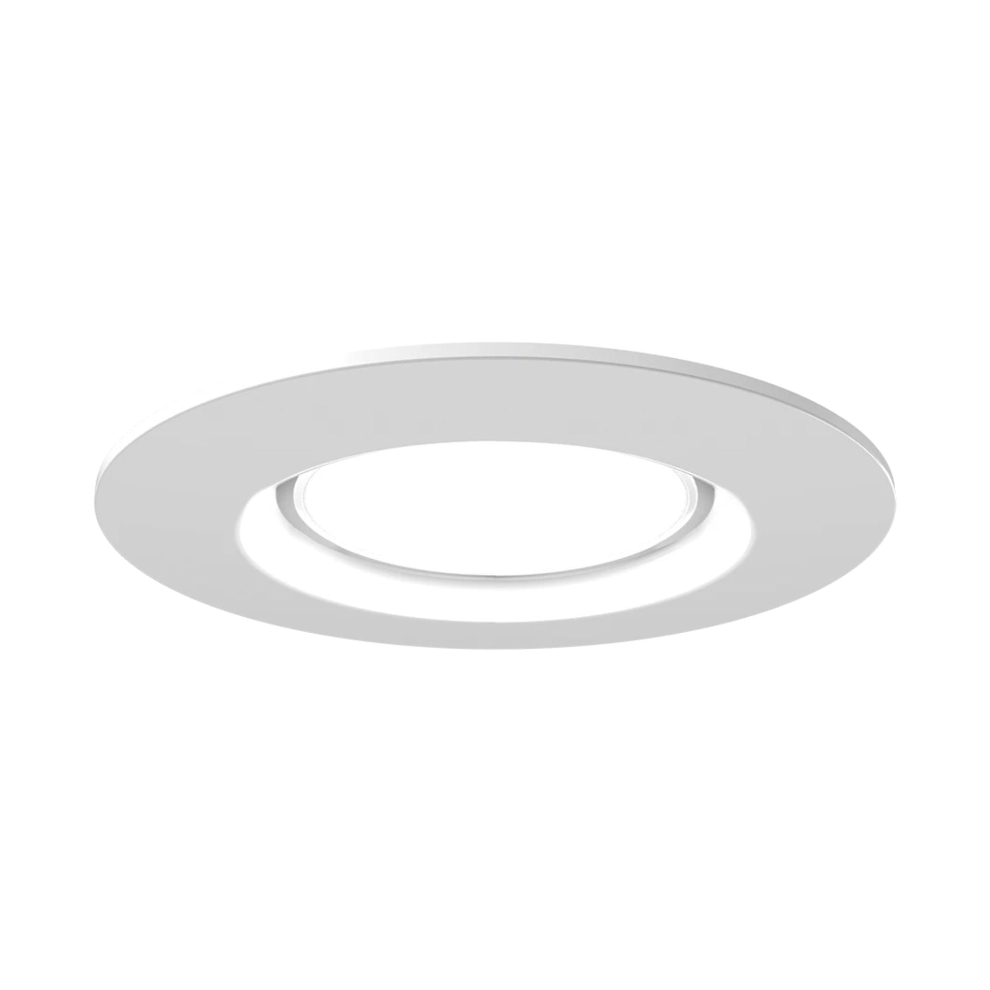 4" Retrofit Downlight with Nightlight, 700 Lm, 5-CCT, White Smooth Trim