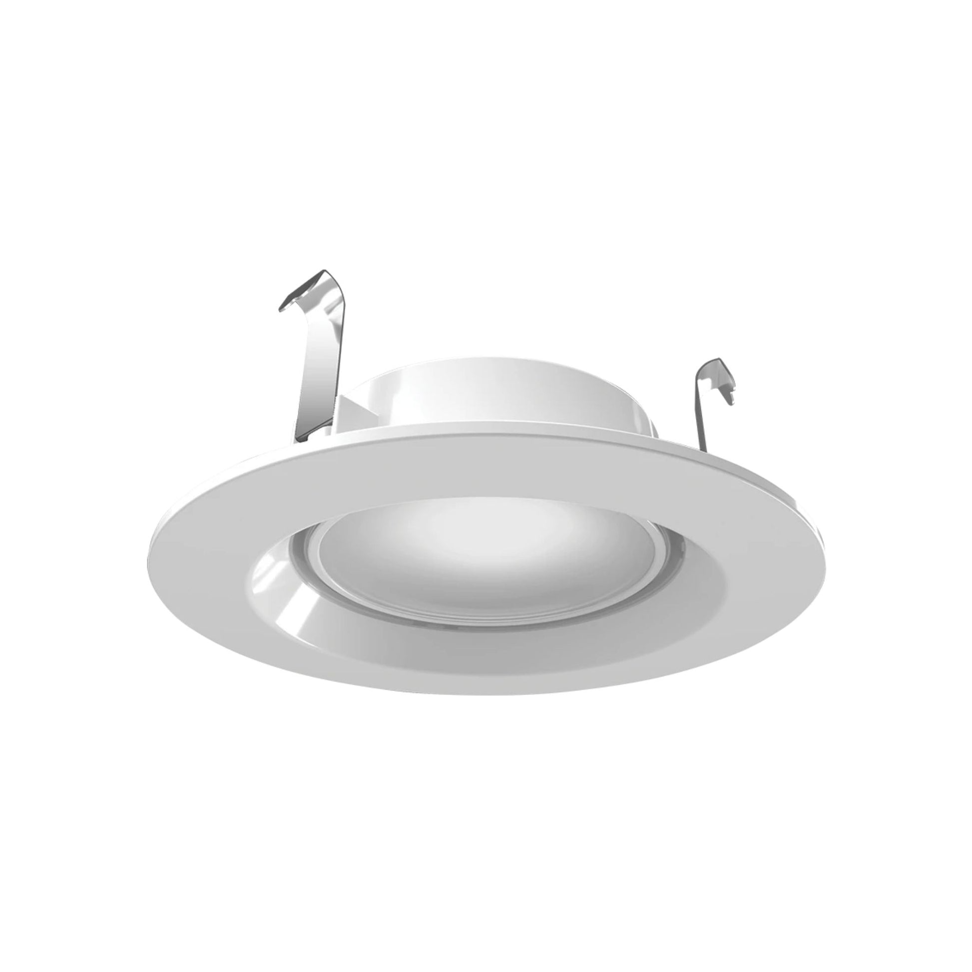 4" Retrofit Downlight with Nightlight, 700 Lm, 5-CCT, White Smooth Trim - Bees Lighting