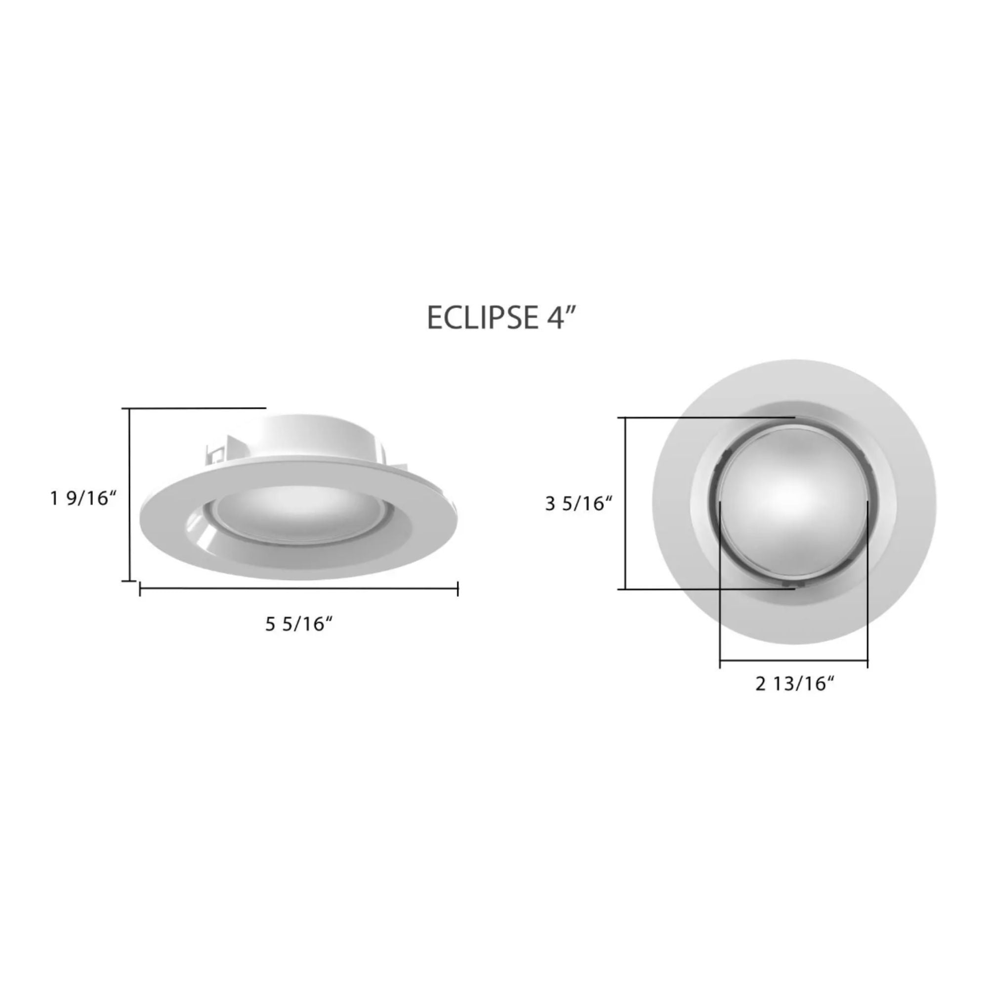 RAB ECLPS4 4 in. Smooth Retrofit Downlight 7W 700 Lumens Selectable CCT