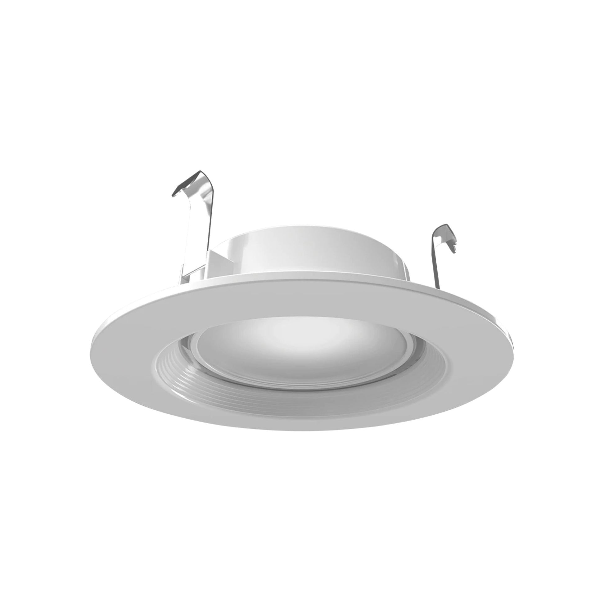 4" Retrofit Downlight with Nightlight, 700 Lm, 5-CCT, White Baffle Trim - Bees Lighting