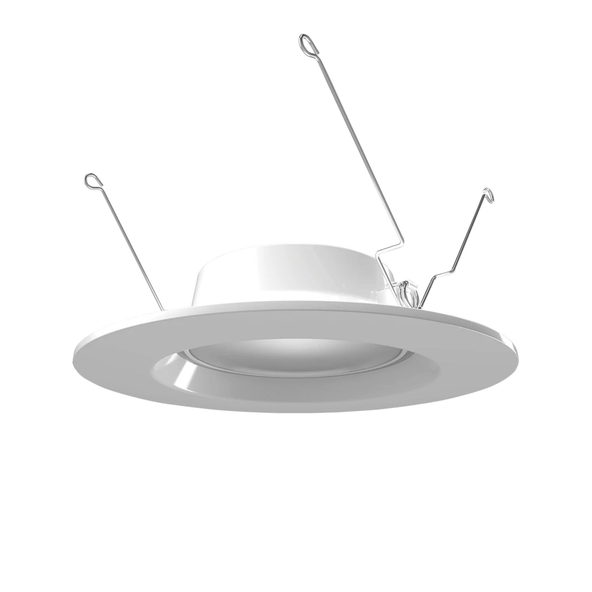 6" Retrofit Downlight with Nightlight, 960 Lm, 5-CCT, White Smooth Trim - Bees Lighting