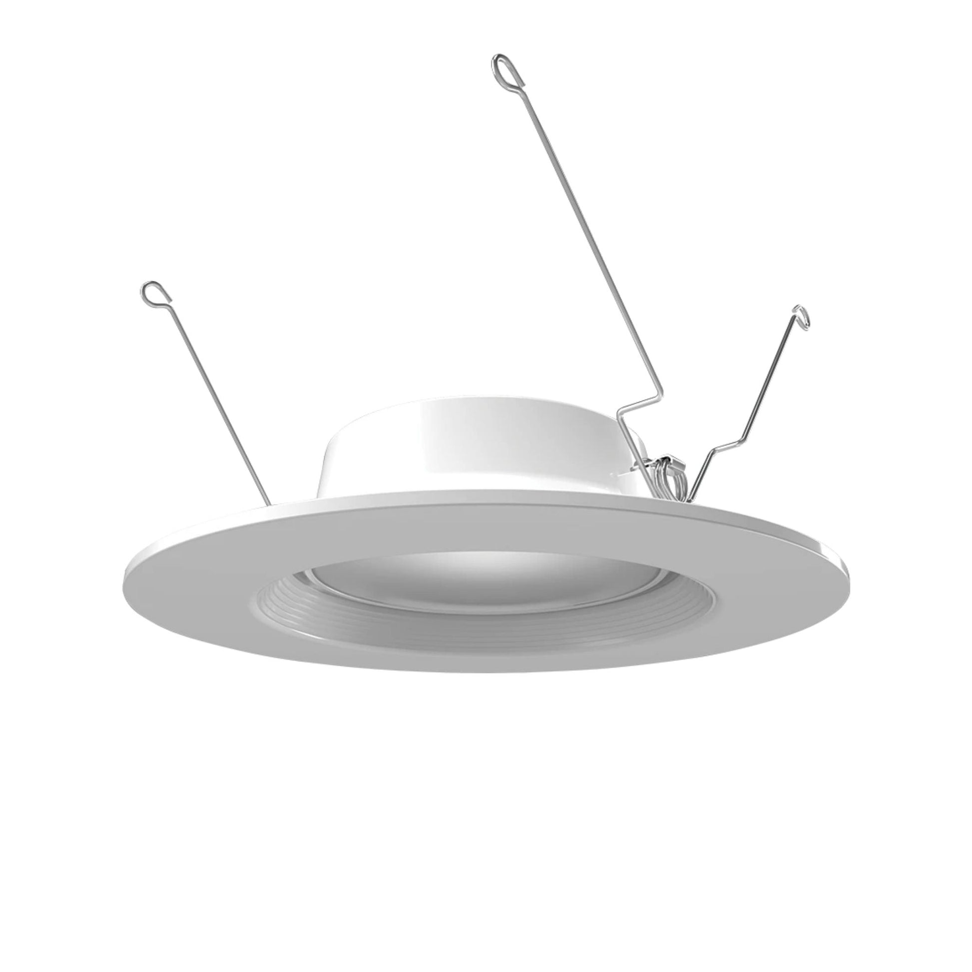 6" Retrofit Downlight with Nightlight, 960 Lm, 5-CCT, White Baffle Trim - Bees Lighting