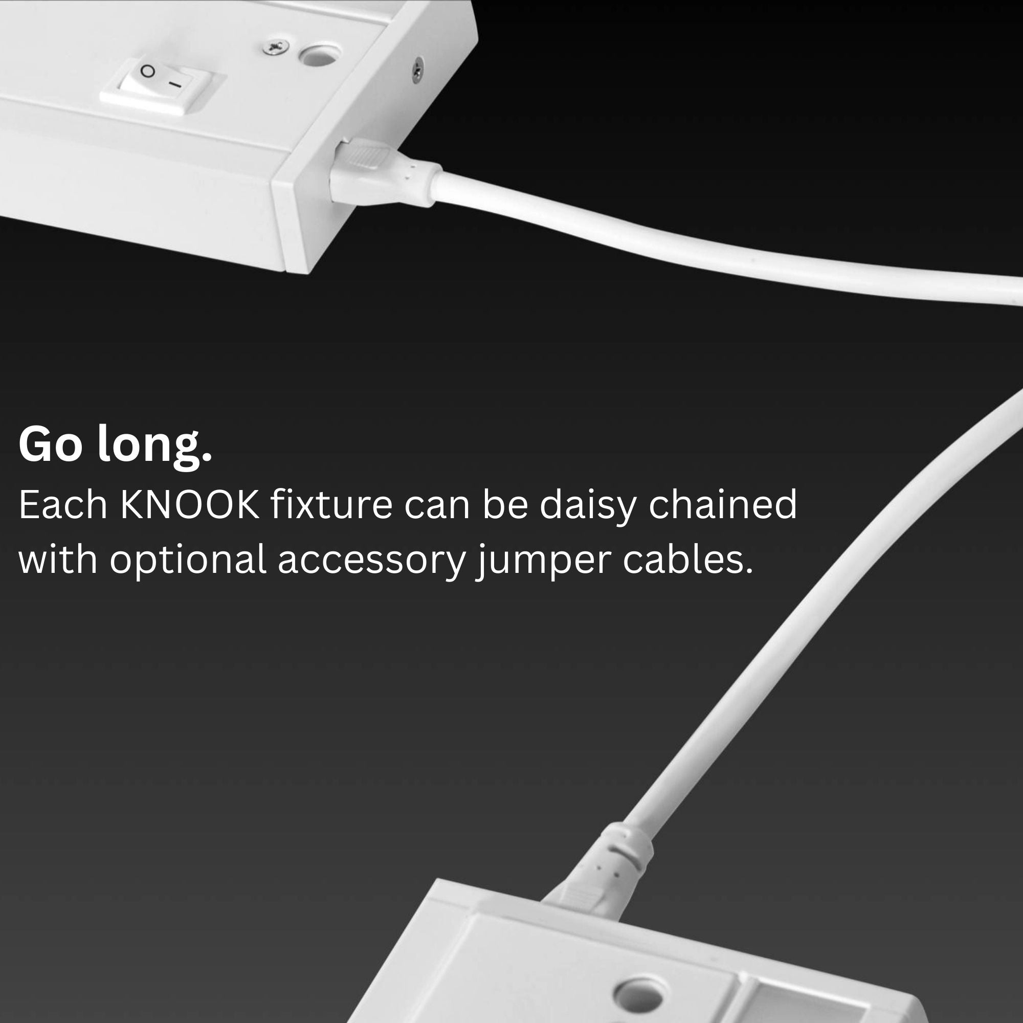 KNOOK 8" LED Under Cabinet Light, Selectable CCT, 4/2W, 120V, Brown