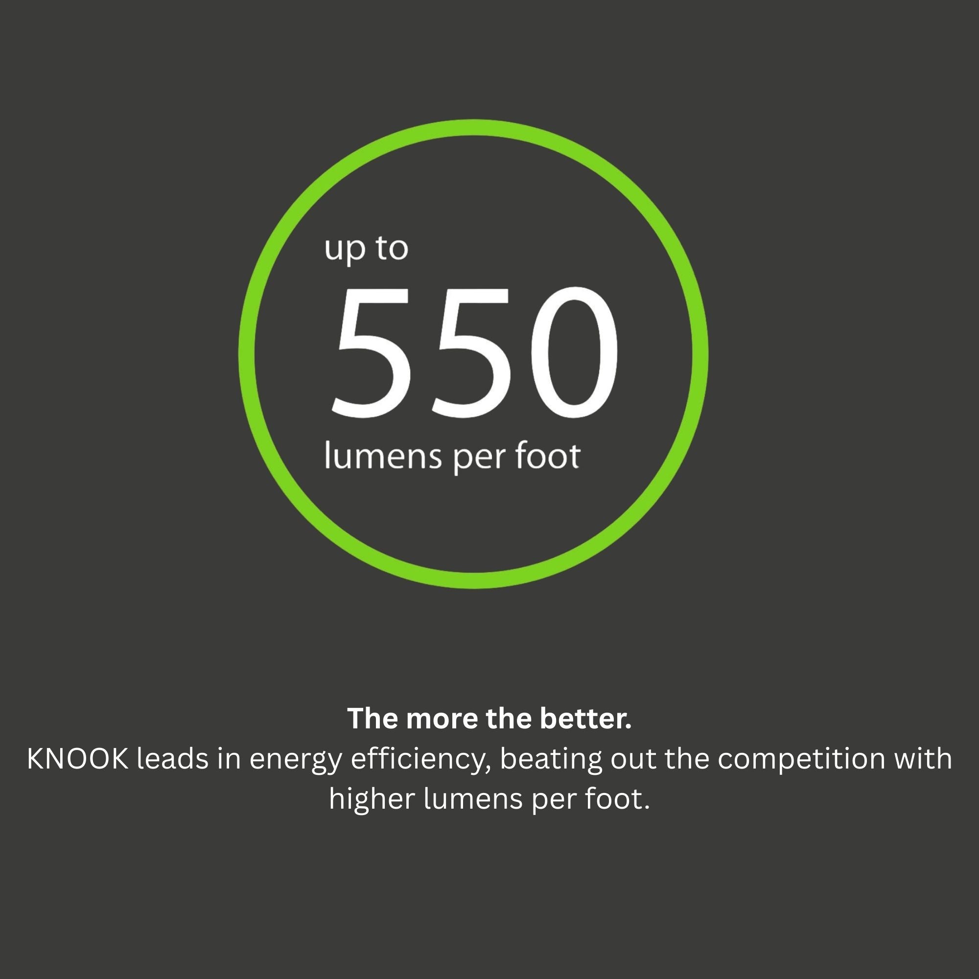 KNOOK 8" LED Under Cabinet Light, Selectable CCT, 4/2W, 120V, White