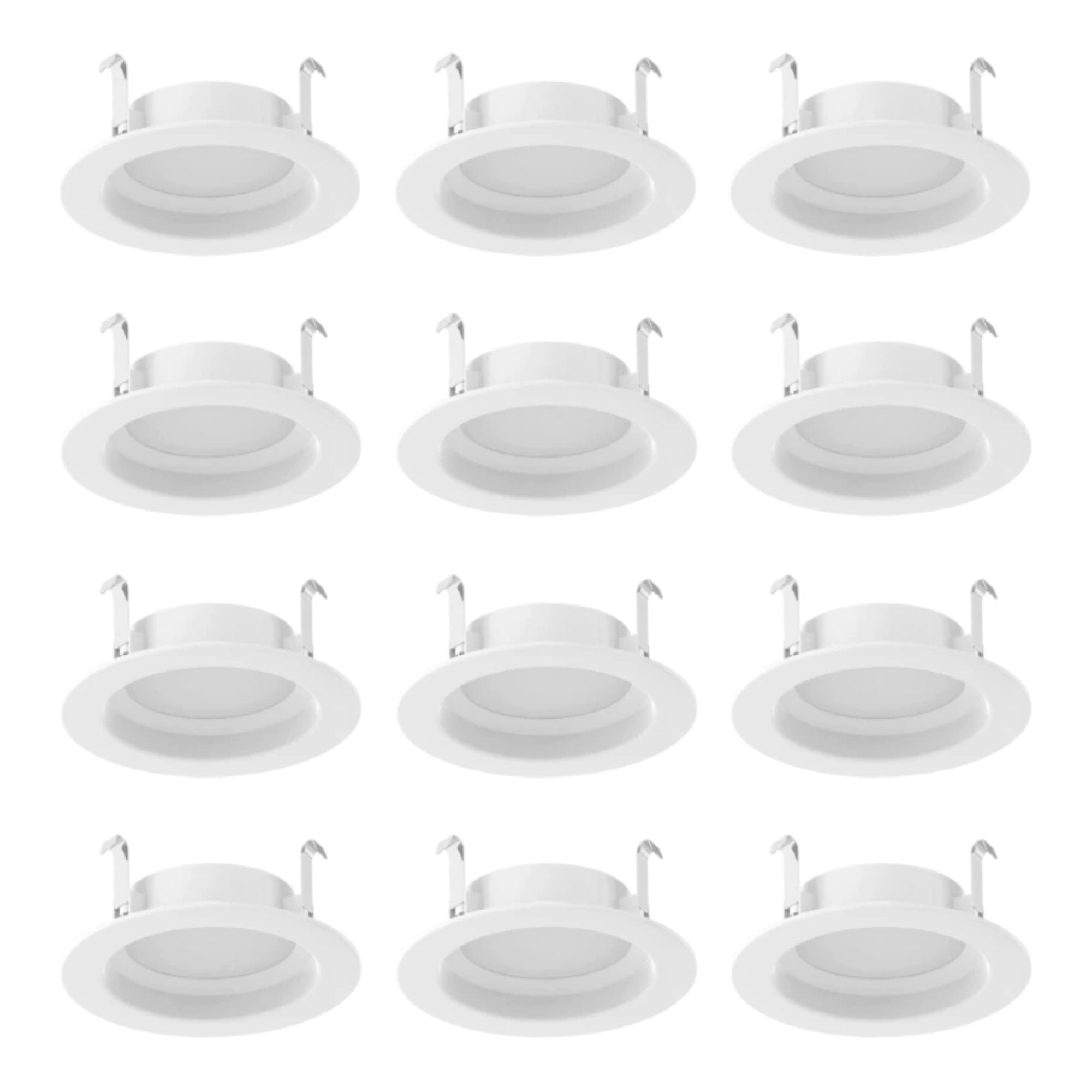 RAB R34-4/BP 4 in. Open Reflector Retrofit Downlight 8W 700 Lumens Selectable CCT 12-Pack