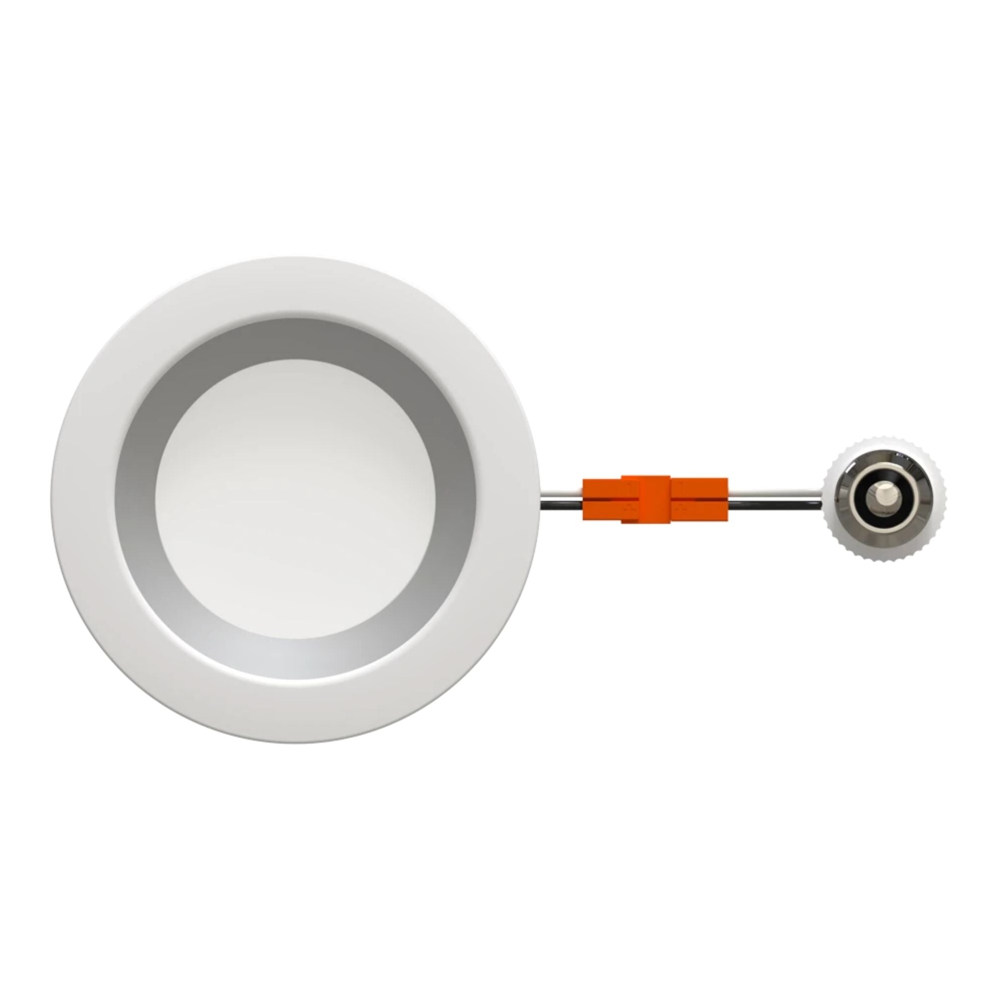 RAB R34-4-HW 4 in. Open Reflector Retrofit Downlight 8W 700 Lumens Selectable CCT Wet Rated, Haze White