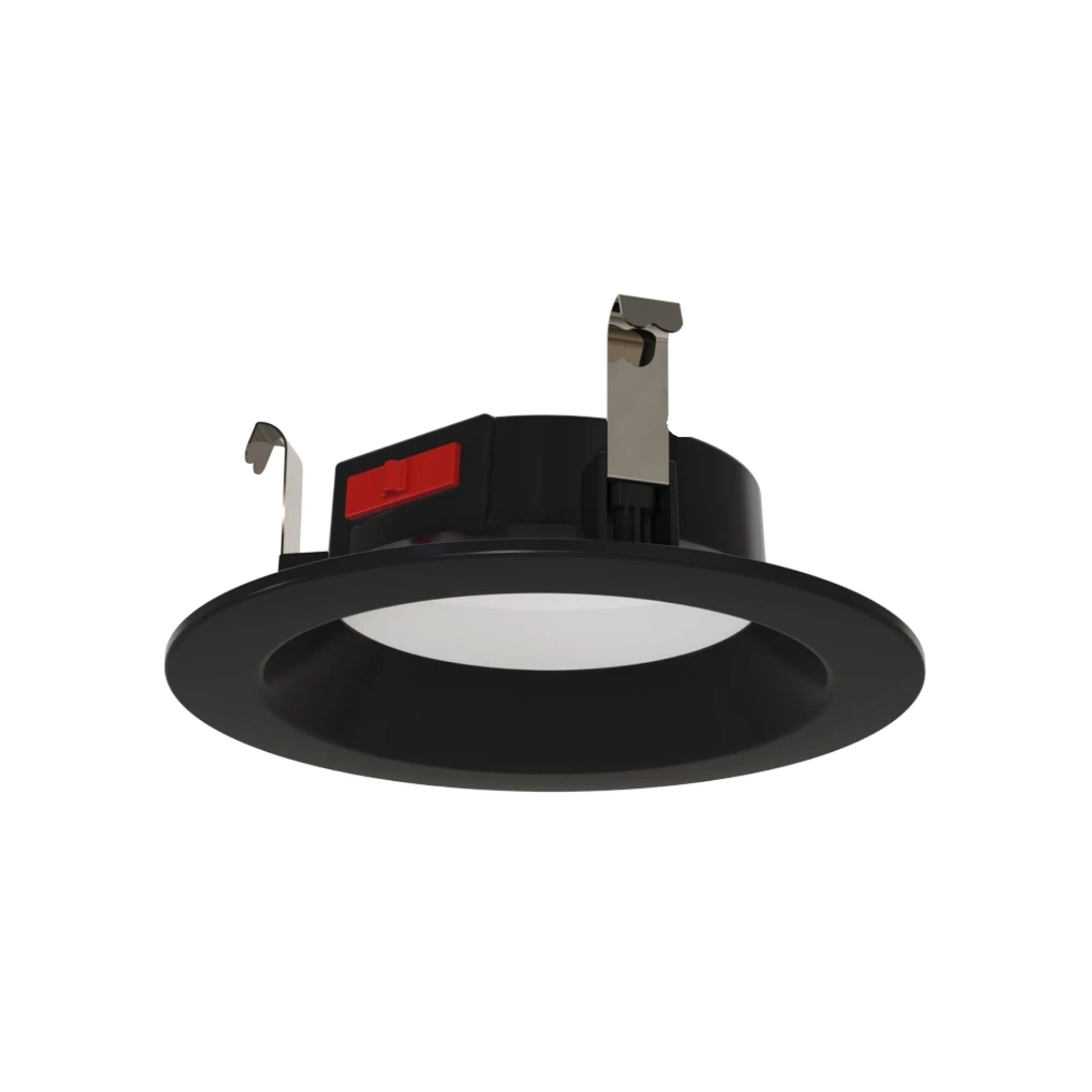 RAB R34-4-K 4 in. Open Reflector Retrofit Downlight 8W 700 Lumens Selectable CCT Wet Rated, Black