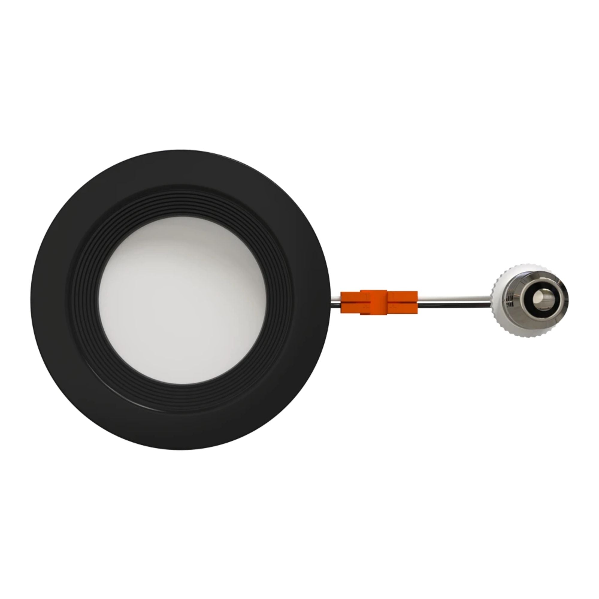 RAB R34-4B-K 4 in. Open Baffle Retrofit Downlight 8W 700 Lumens Selectable CCT Wet Rated, Black