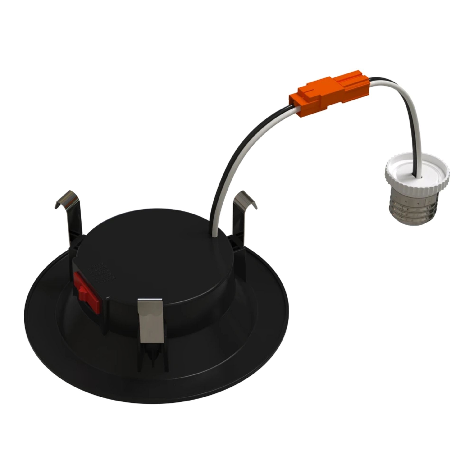 RAB R34-4B-K 4 in. Open Baffle Retrofit Downlight 8W 700 Lumens Selectable CCT Wet Rated, Black