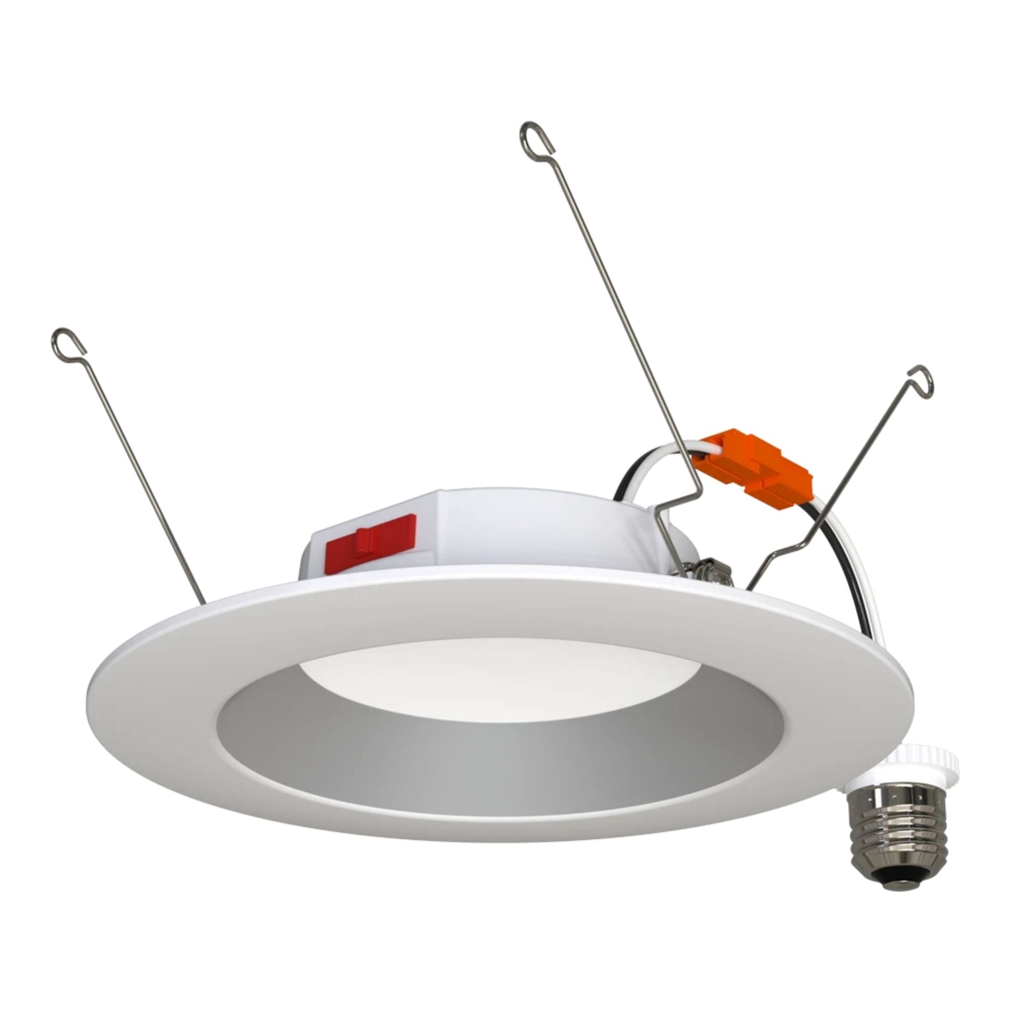 RAB R34-6-HW 6 in. Open Reflector Retrofit Downlight 10W 900 Lumens Selectable CCT Wet Rated, Haze White