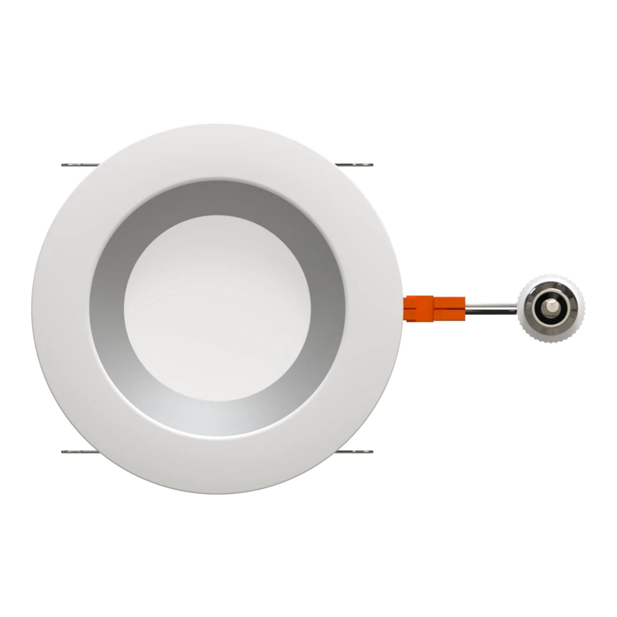 RAB R34-6-HW 6 in. Open Reflector Retrofit Downlight 10W 900 Lumens Selectable CCT Wet Rated, Haze White