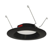 RAB R34-6B-K 6 in. Open Baffle Retrofit Downlight 10W 900 Lumens Selectable CCT Wet Rated, Black