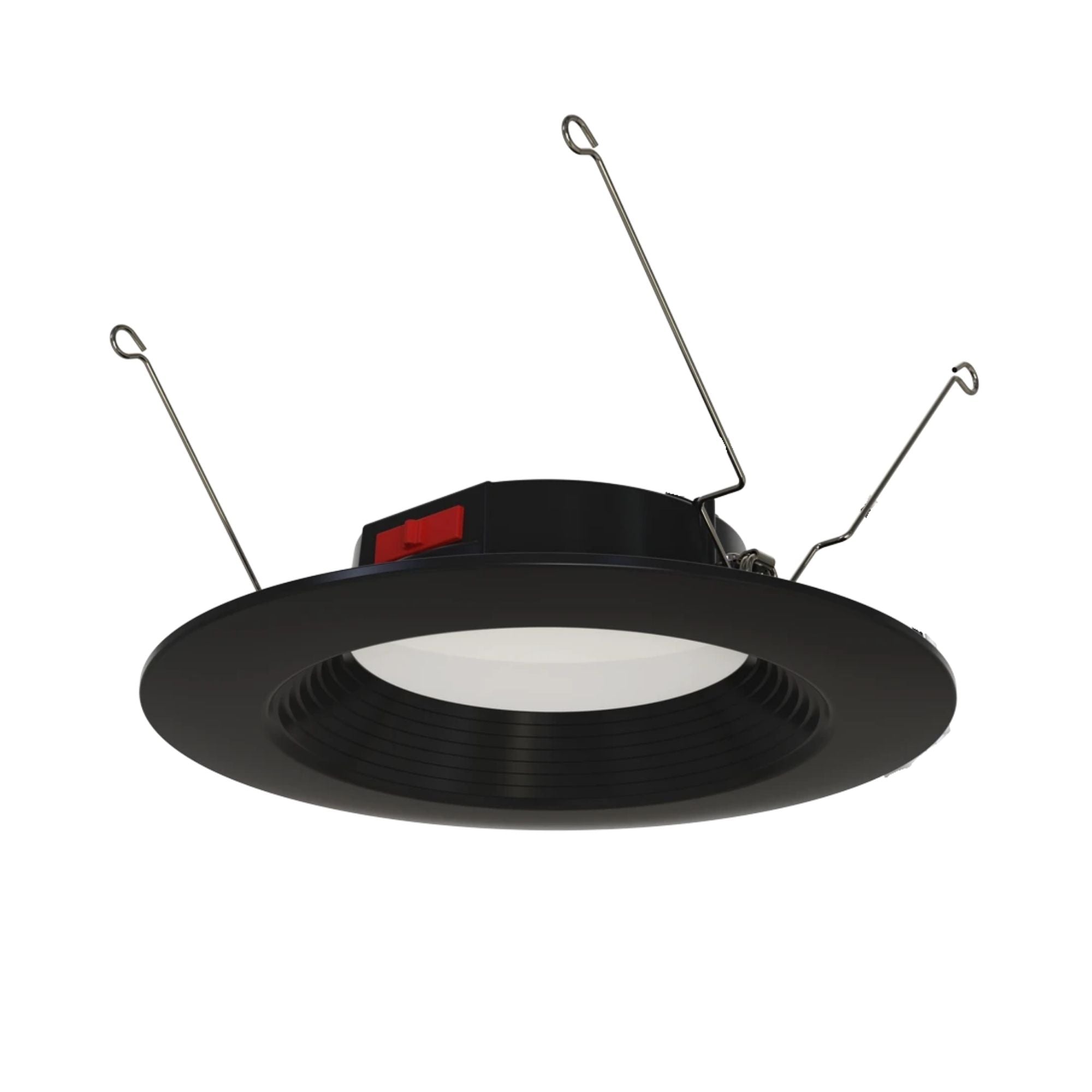 RAB R34-6B-K 6 in. Open Baffle Retrofit Downlight 10W 900 Lumens Selectable CCT Wet Rated, Black