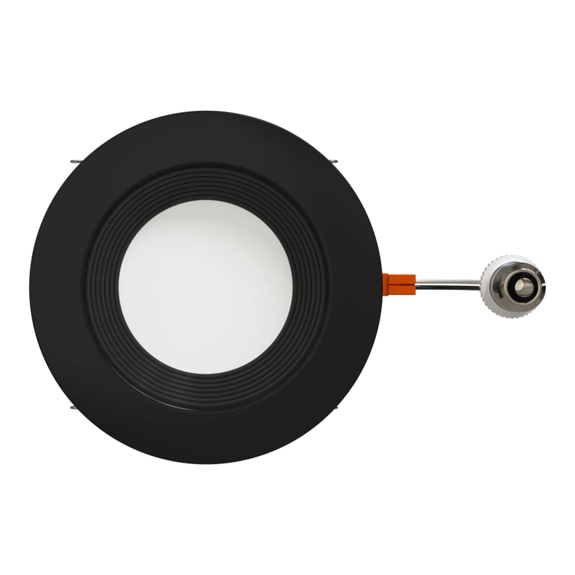 RAB R34-6B-K 6 in. Open Baffle Retrofit Downlight 10W 900 Lumens Selectable CCT Wet Rated, Black