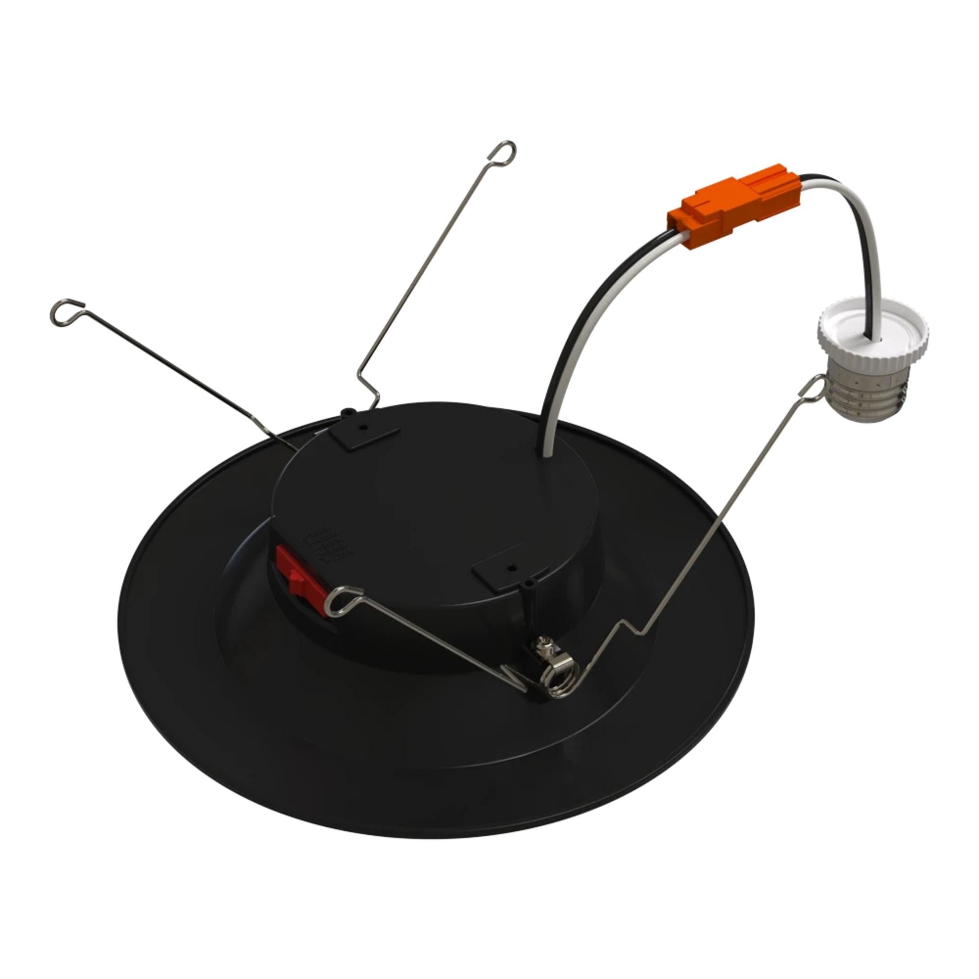 RAB R34-6B-K 6 in. Open Baffle Retrofit Downlight 10W 900 Lumens Selectable CCT Wet Rated, Black