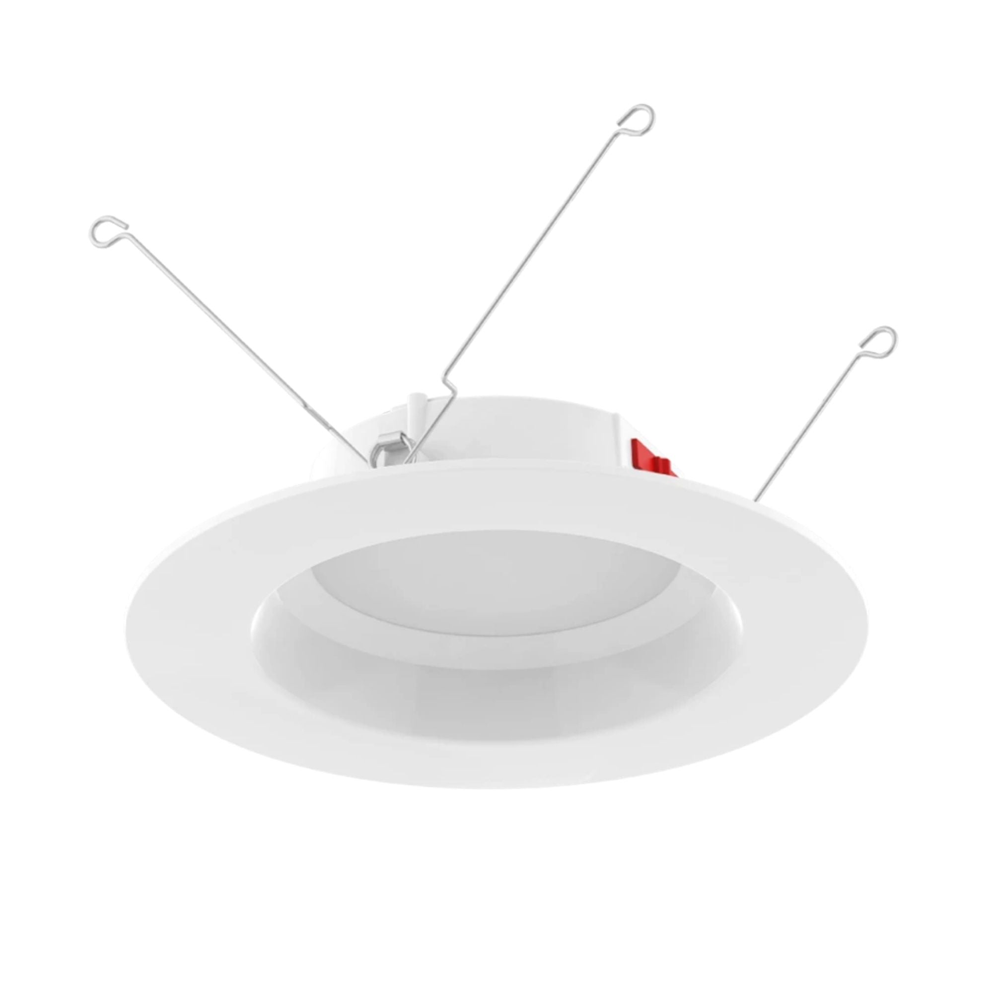 6" R34 Retrofit LED Can Light, 900 Lm, CCT-Adjustable, Round Smooth Trim
