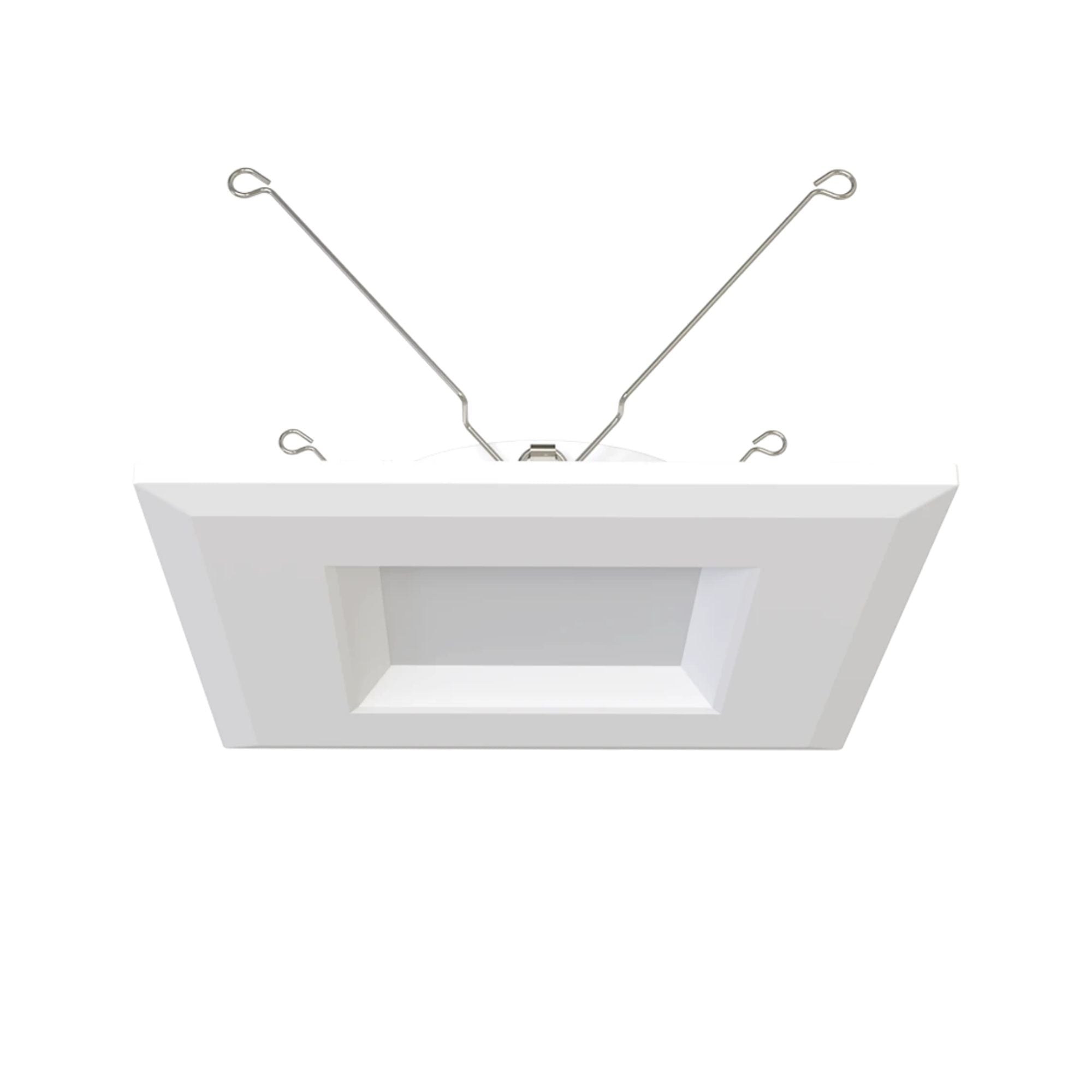 6" R34 Retrofit LED Can Light, 900 Lm, CCT-Adjustable, Square Smooth Trim