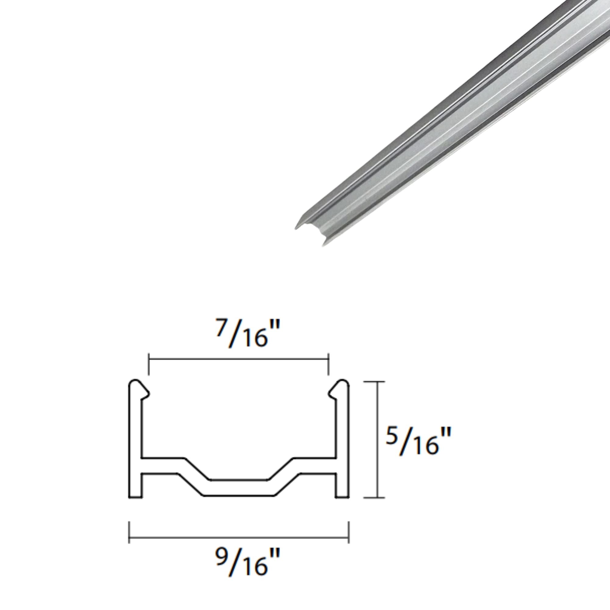 RAB TAP14 PURELINE 3.28 ft. (1M) Surface Mount Channel for COB Tape Light